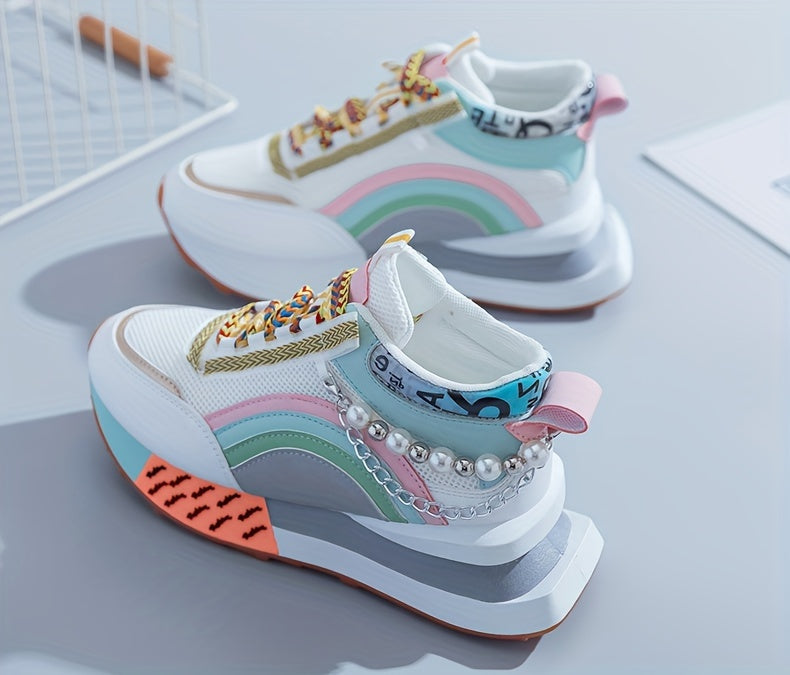 Giày Sneaker Nữ Zhongbang Lấp Lánh Năng Động Cá Tính