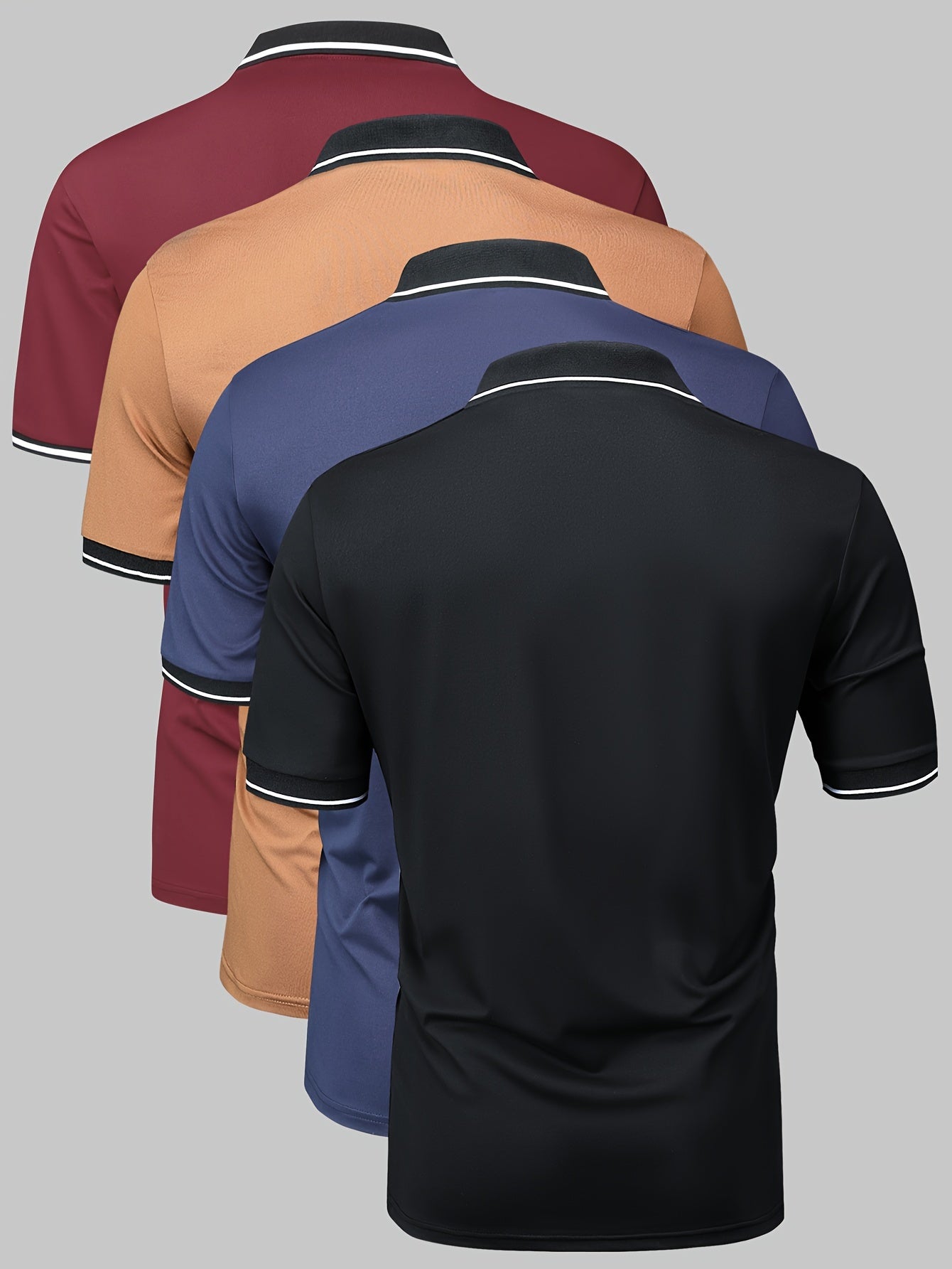 4 Piece Men's Comfortable Golf Shirt &amp; Gift