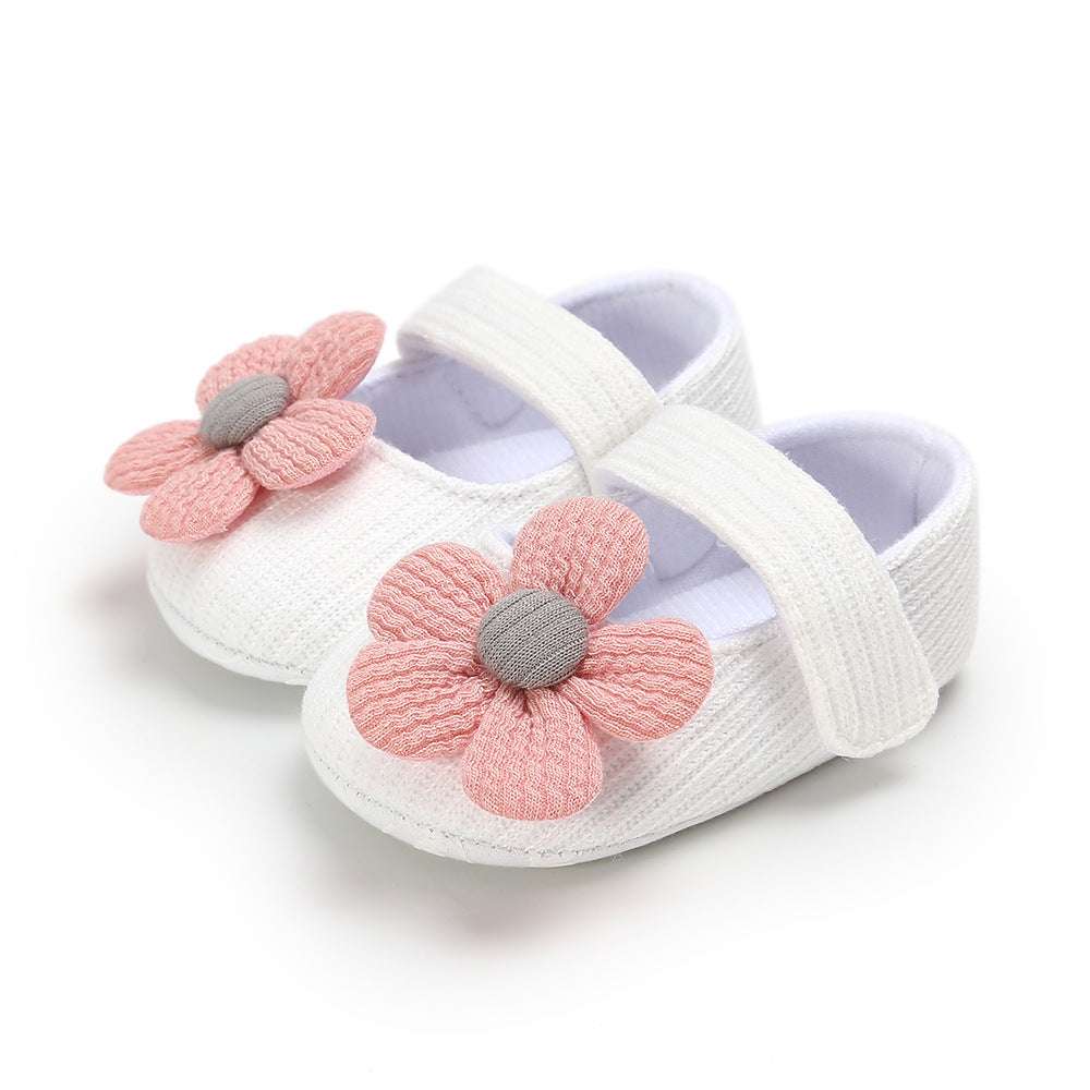 Pretty Flower Girls Shoes, Soft, Light, Breathable Sole