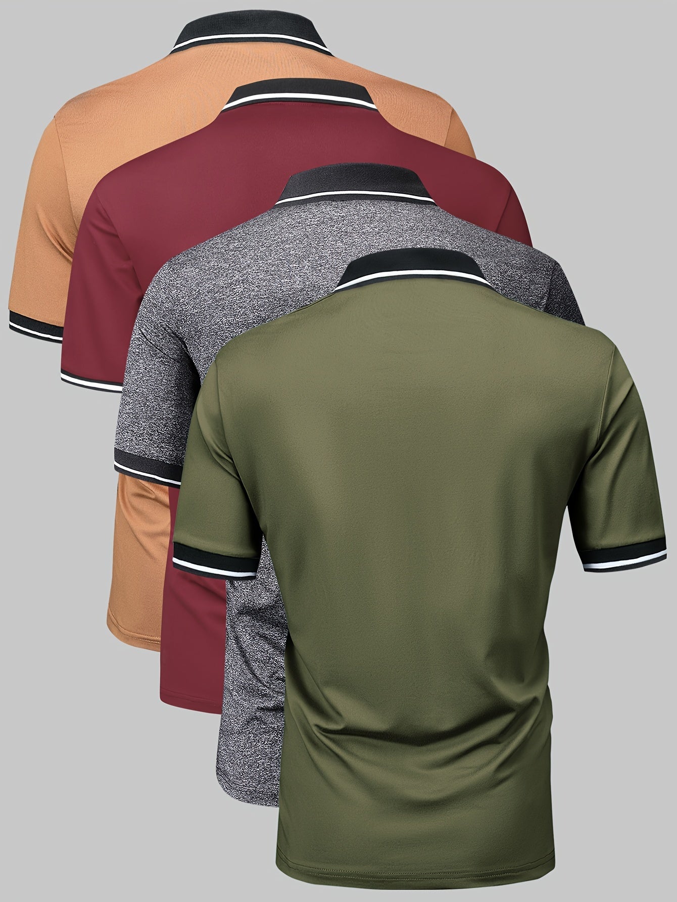 4 Piece Men's Comfortable Golf Shirt &amp; Gift