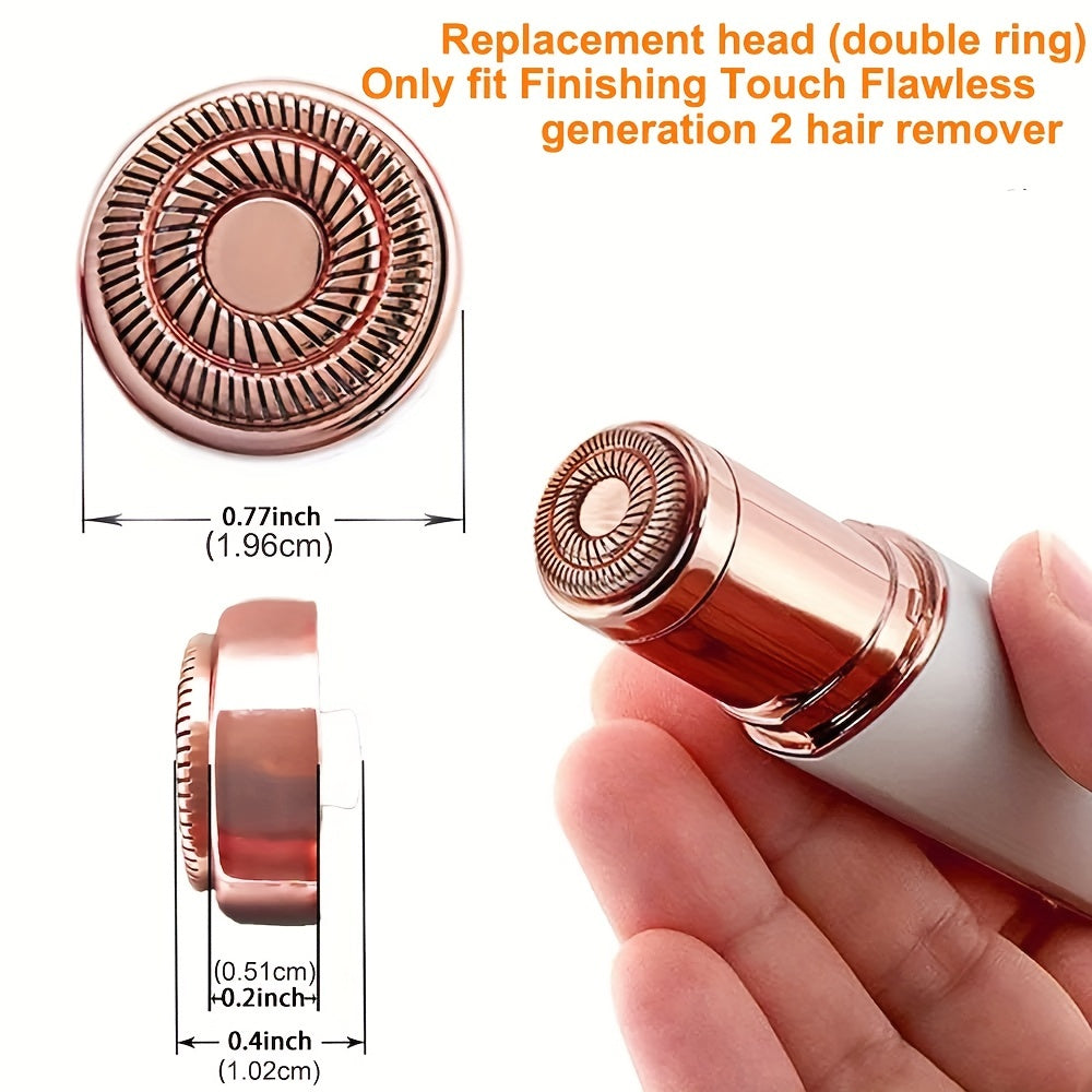 Đầu thay thế màu vàng hồng, dạng vòng đôi, kích thước 1.96cm, cầm tay nhẹ nhàng.