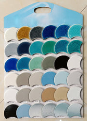 Gray fish scale mosaic tile code SH-C9071