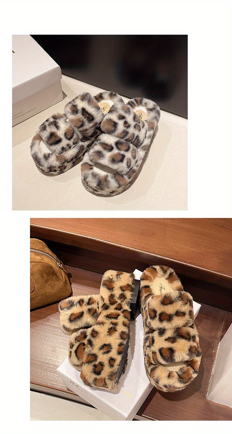 Dép Lông Báo Đế Cao Tăng Chiều Cao Thu Đông 2024