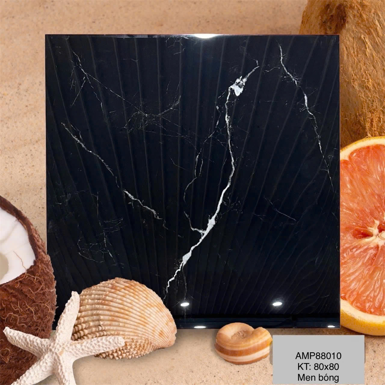Tiles 800x800 Glossy Glaze Code AMP88010