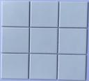 White Matte Glazed Mosaic Tile, size 97x97mm, code 901