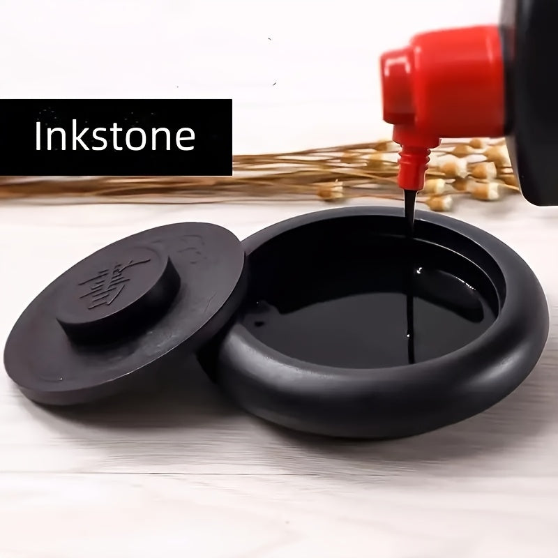 Plastic Stone Pen with Printed Image - Chinese Calligraphy Supplies