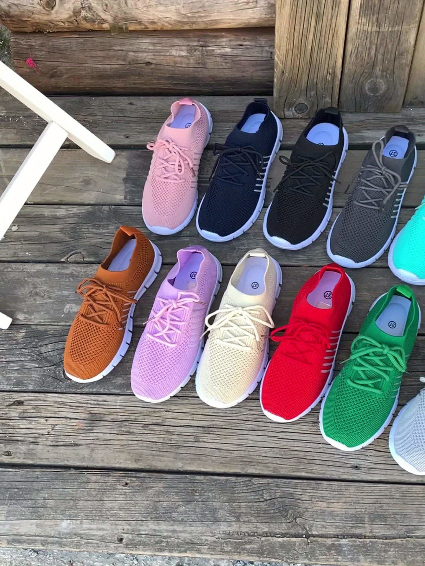 Giày Thể Thao Nữ Nhẹ Nhàng - Thoáng Khí & Nhiều Màu Sắc