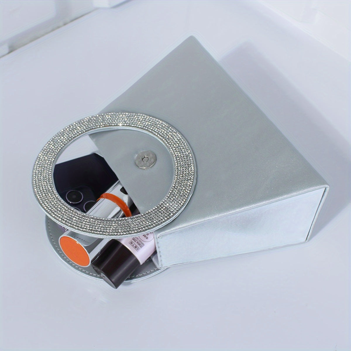 優雅高端水鑽晚會舞會單肩斜挎鏈條包，女士優雅手提包，女士派對包，女士優雅包，特殊場合錢包，正式活動手拿包，迷人斜挎包