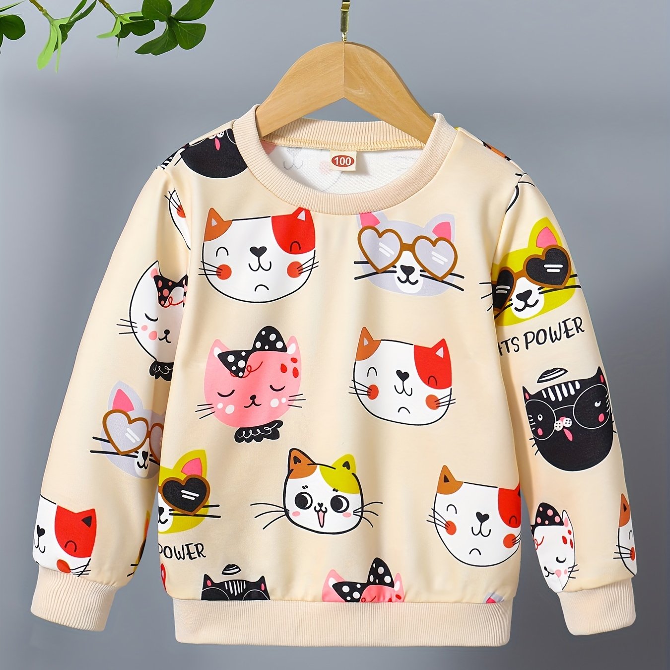 Áo nỉ nữ họa tiết mèo xinh - Hồng nhạt, trẻ trung - Daisan Mart