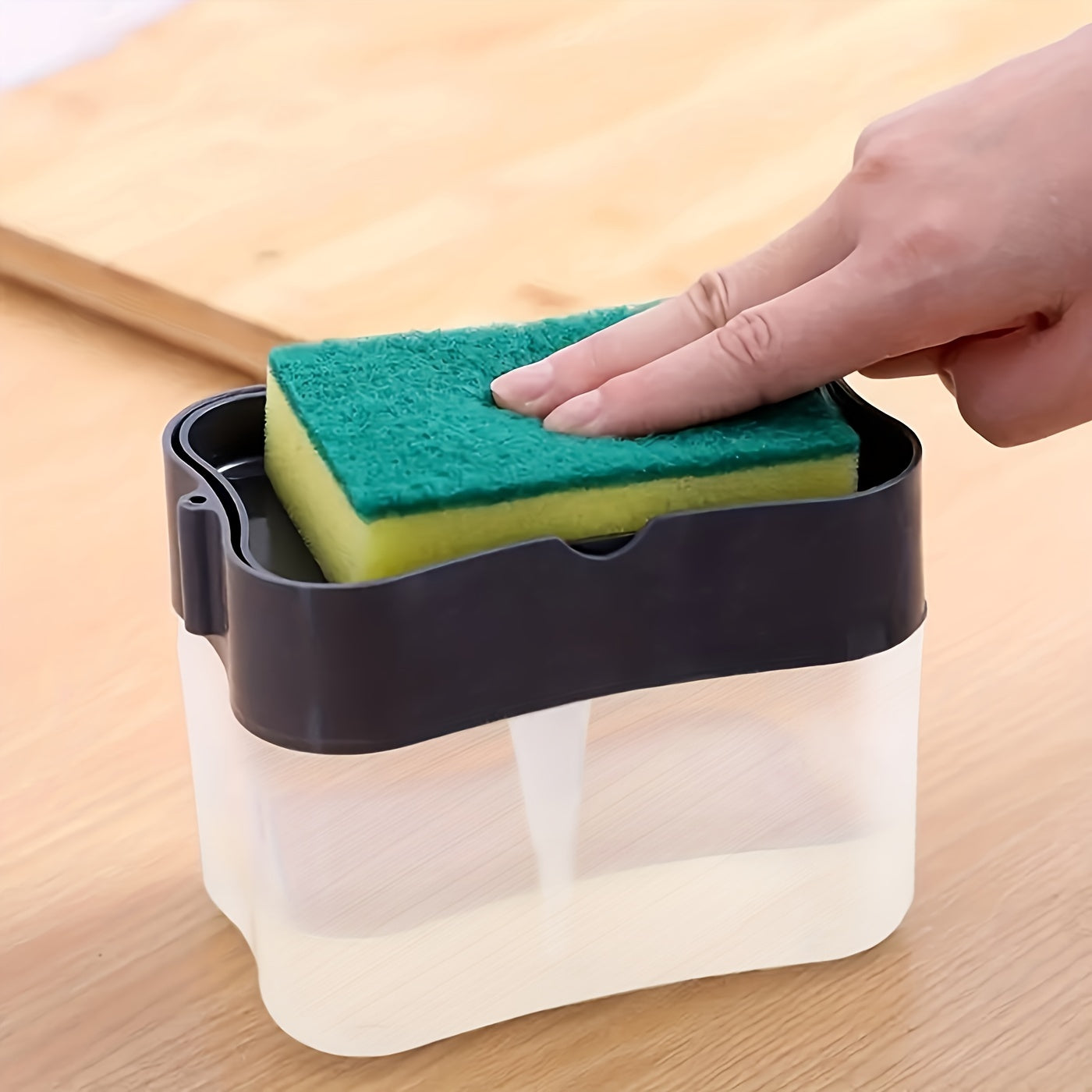 Bình Đựng Nước Rửa Chén Kèm Giá Mút Hình Không Gian - Daisan Mart