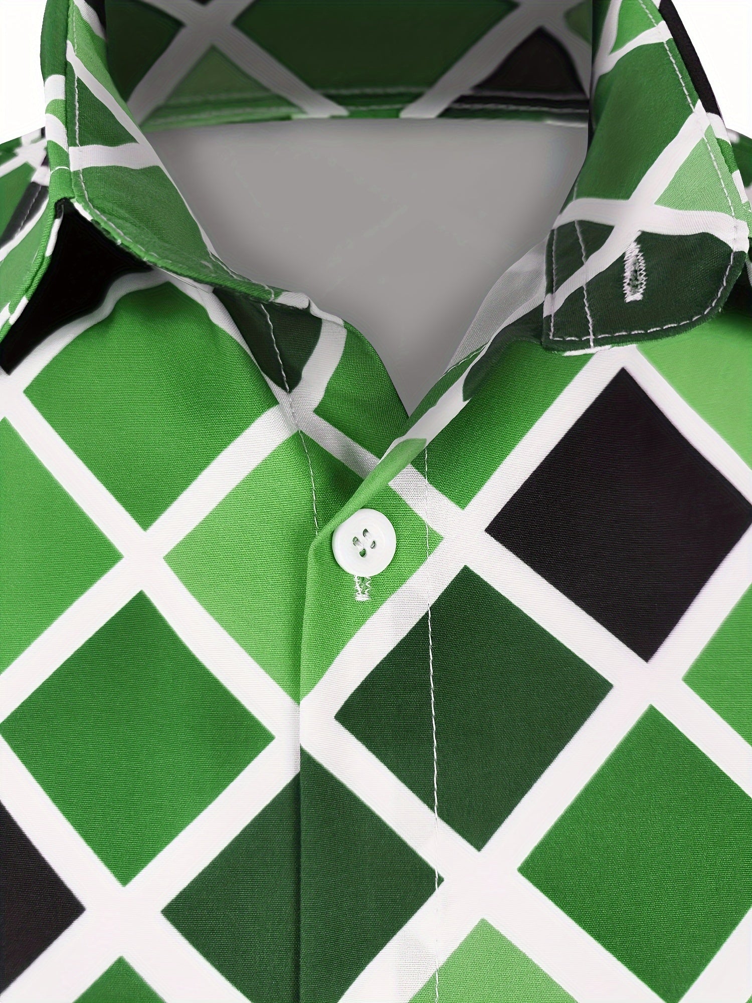 Áo Nam Boho Dài Tay Họa Tiết Xanh Trắng - Thoải Mái & Phong Cách