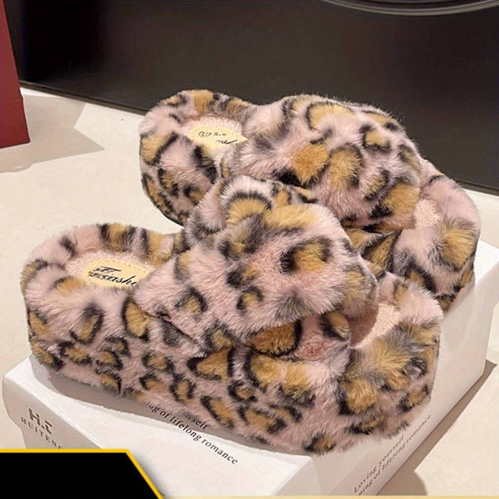 Dép Lông Báo Đế Cao Tăng Chiều Cao Thu Đông 2024