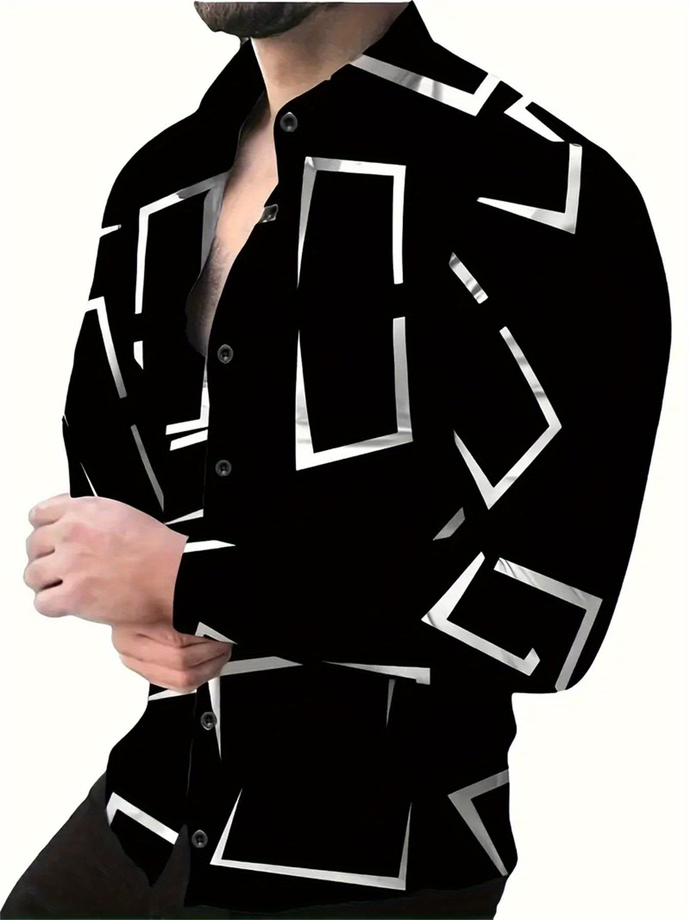 Áo Sơ Mi Nam Big Size Tay Dài, Họa Tiết Thời Trang