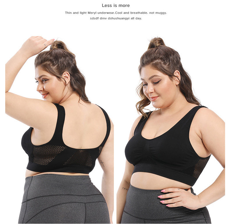 Áo Bra Thể Thao Nữ Big Size Không Đường May, Tím Nhẹ