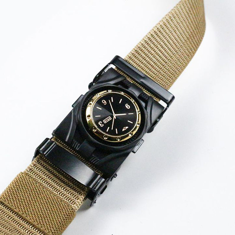 Men's Nylon Belt with Fashionable Buckle