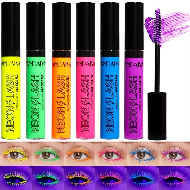Mascara Neon 6 Màu UV Dạ Quang Chống Lem Lâu Trôi - Daisan Mart