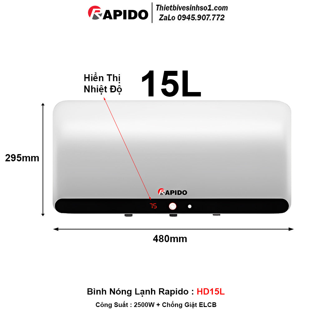 Rapido HD15L Water Heater