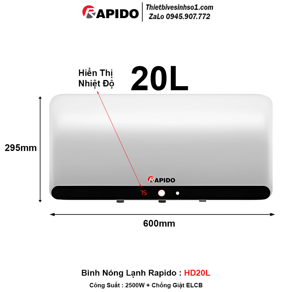 Rapido HD20L Water Heater