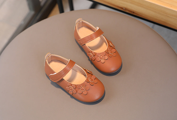 Giày Búp Bê Hoa 3D Siêu Nhẹ, Êm, Chống Trượt Cho Bé