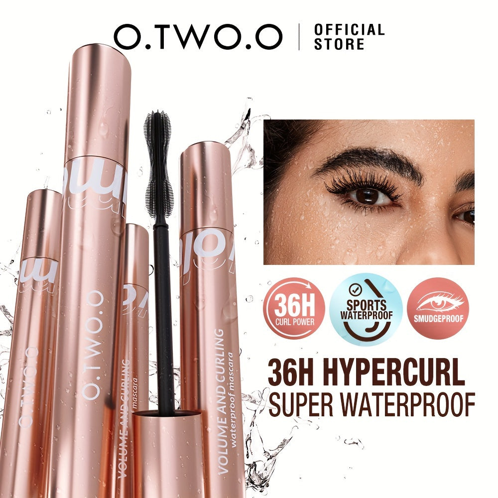 O.TWO.O Waterproof Mascara, 36H Length, Safe For Eyes