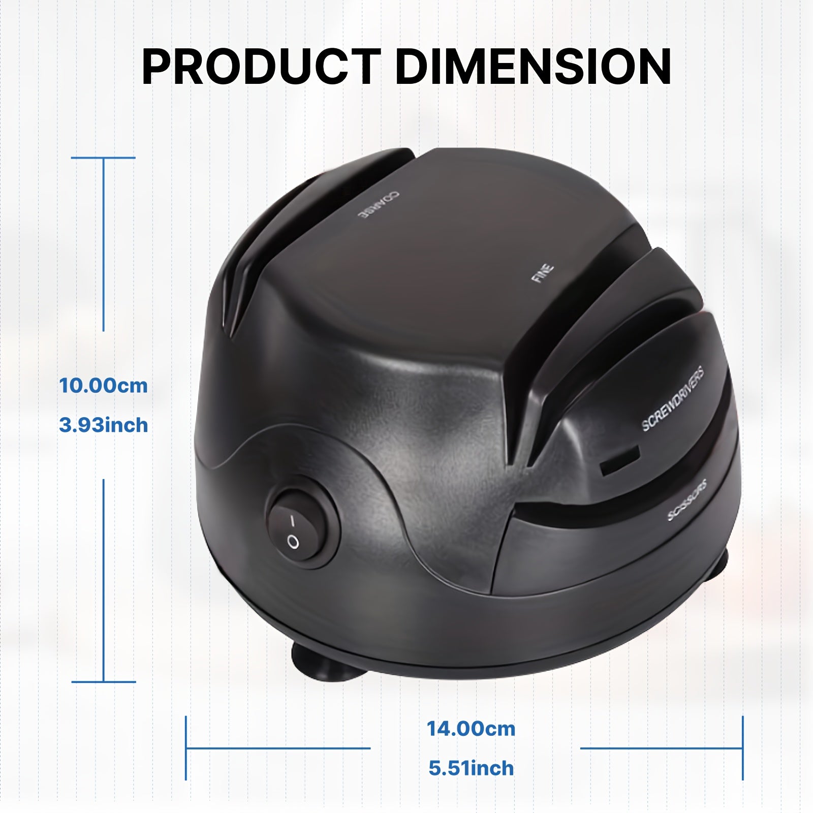 [Professional Knife Sharpener] WANVOAPLS Professional Electric Knife Sharpener 28D-4 Model - 4-Slot Sharpening System, Dual Voltage (36V-100V) with US Plug, ABS Material - Ideal for Kitchen Knives and Utensils | Modern Kitche