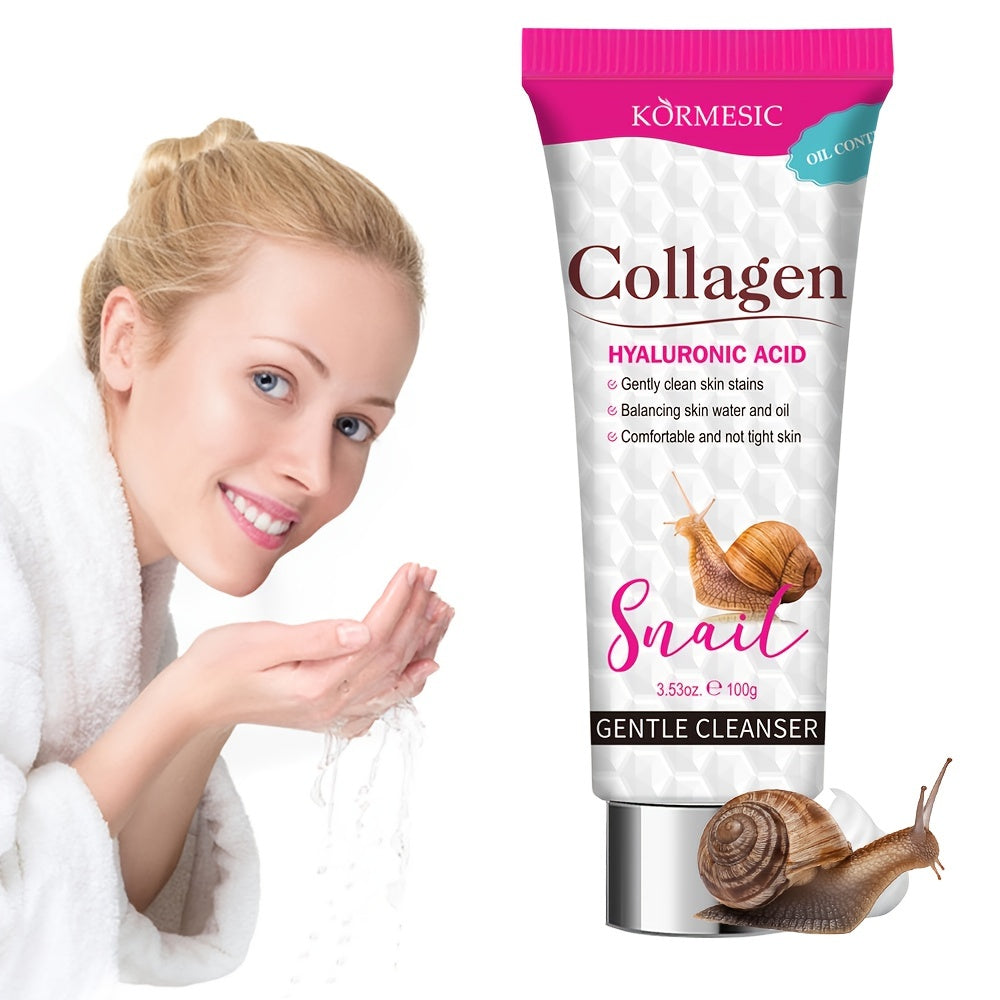Snail Collagen Facial Cleanser - Moisturizing &amp; Deep Cleansing