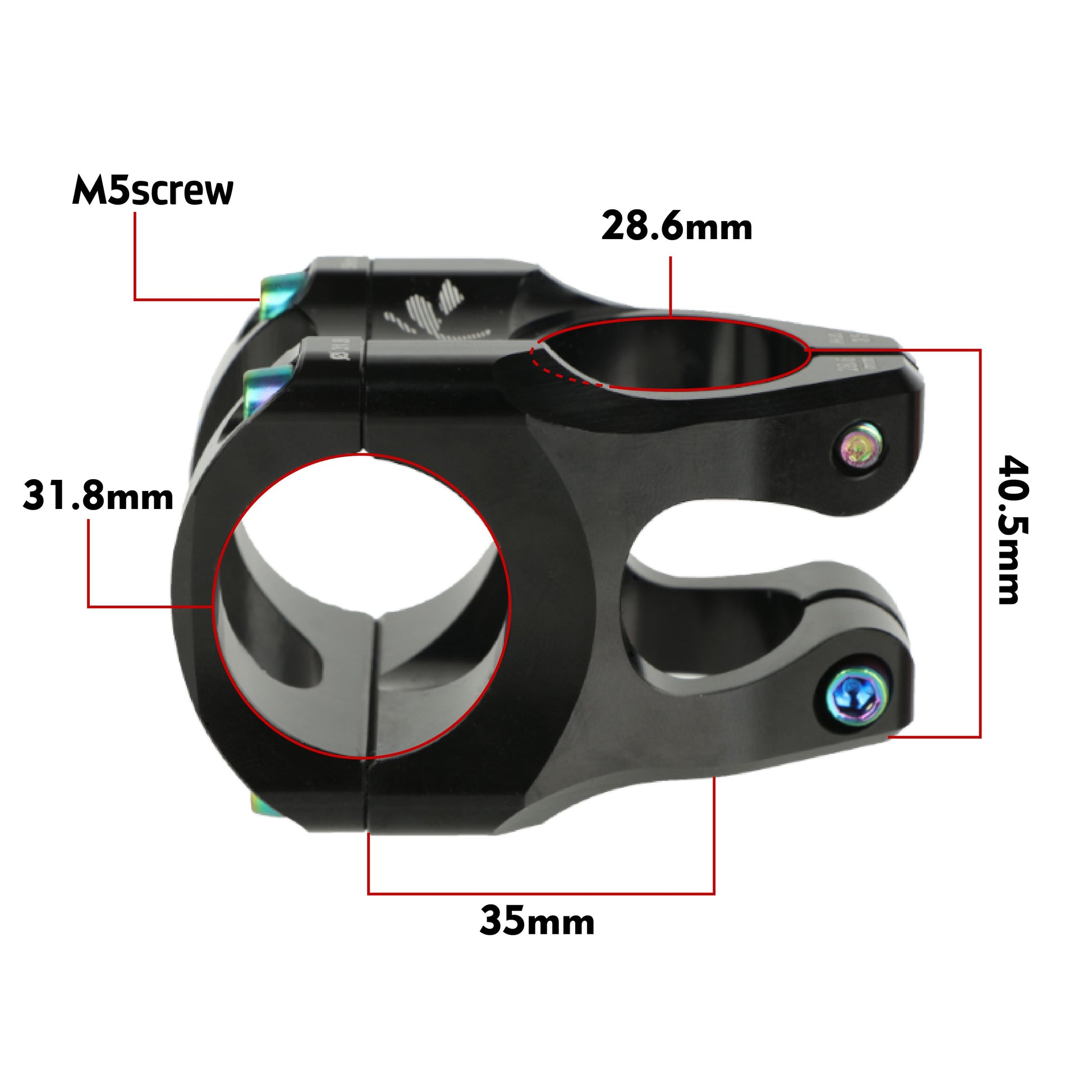 Cổ Lái Nhôm CNC Siêu Nhẹ 35mm Cho Xe Đạp Địa Hình - Daisan Mart