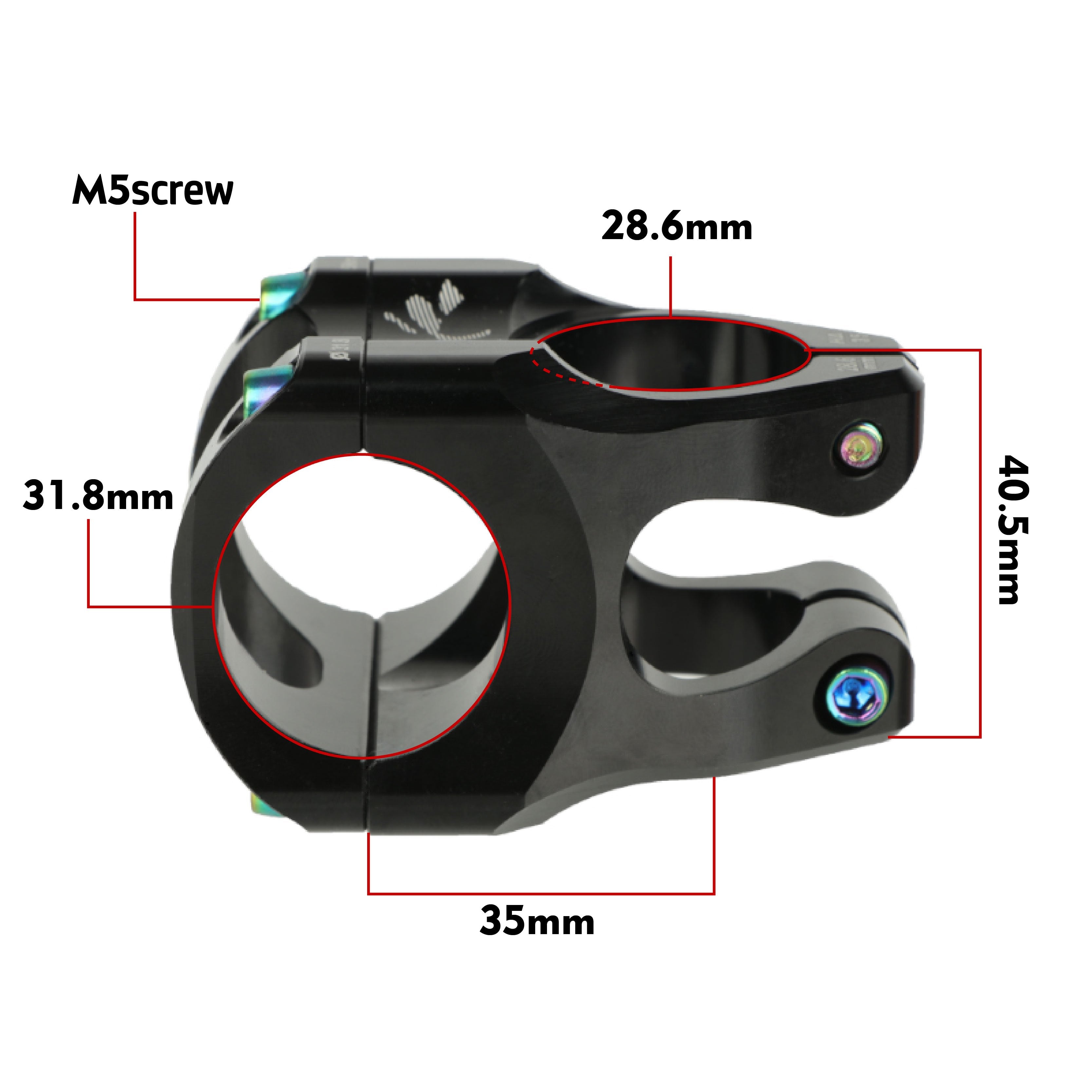 Cổ Lái Nhôm CNC Siêu Nhẹ 35mm Cho Xe Đạp Địa Hình - Daisan Mart