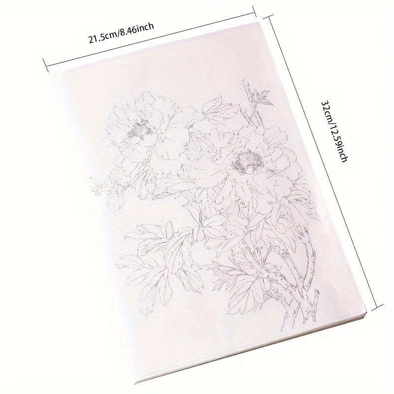 95pcs Beginners Art Kit - White Draft Flower Painting Album & Manual - Black & White Sketches, Watercolor, Chinese Pigments, Color Separation Technique - Perfect for Aspiring Artists Creative Journey