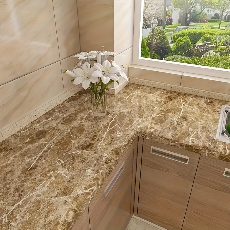 Thick Waterproof Vinyl Wallpaper, Easy to Stick &amp; Peel