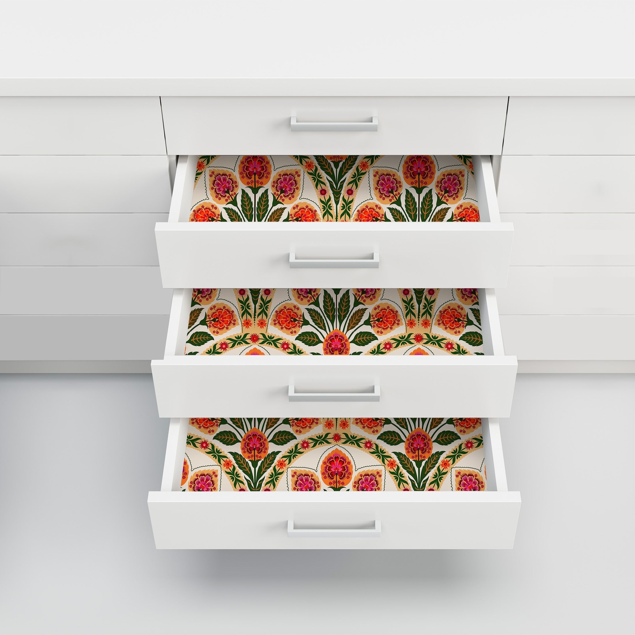 Waterproof Vintage Pattern Wallpaper 17.7x9.8ft