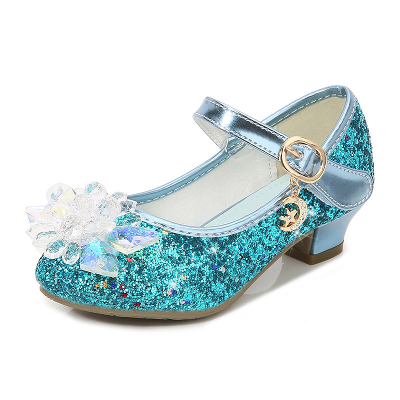 Elsa High Heels Sparkling Floral Feminine Party Shoes