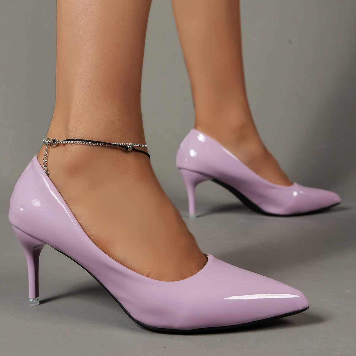 [Elegant Stiletto Heels] Elegant Pointed Toe Women's Solid Color Stiletto Heels - Lightweight Dress Pumps, Work Pumps - Daisan Mart