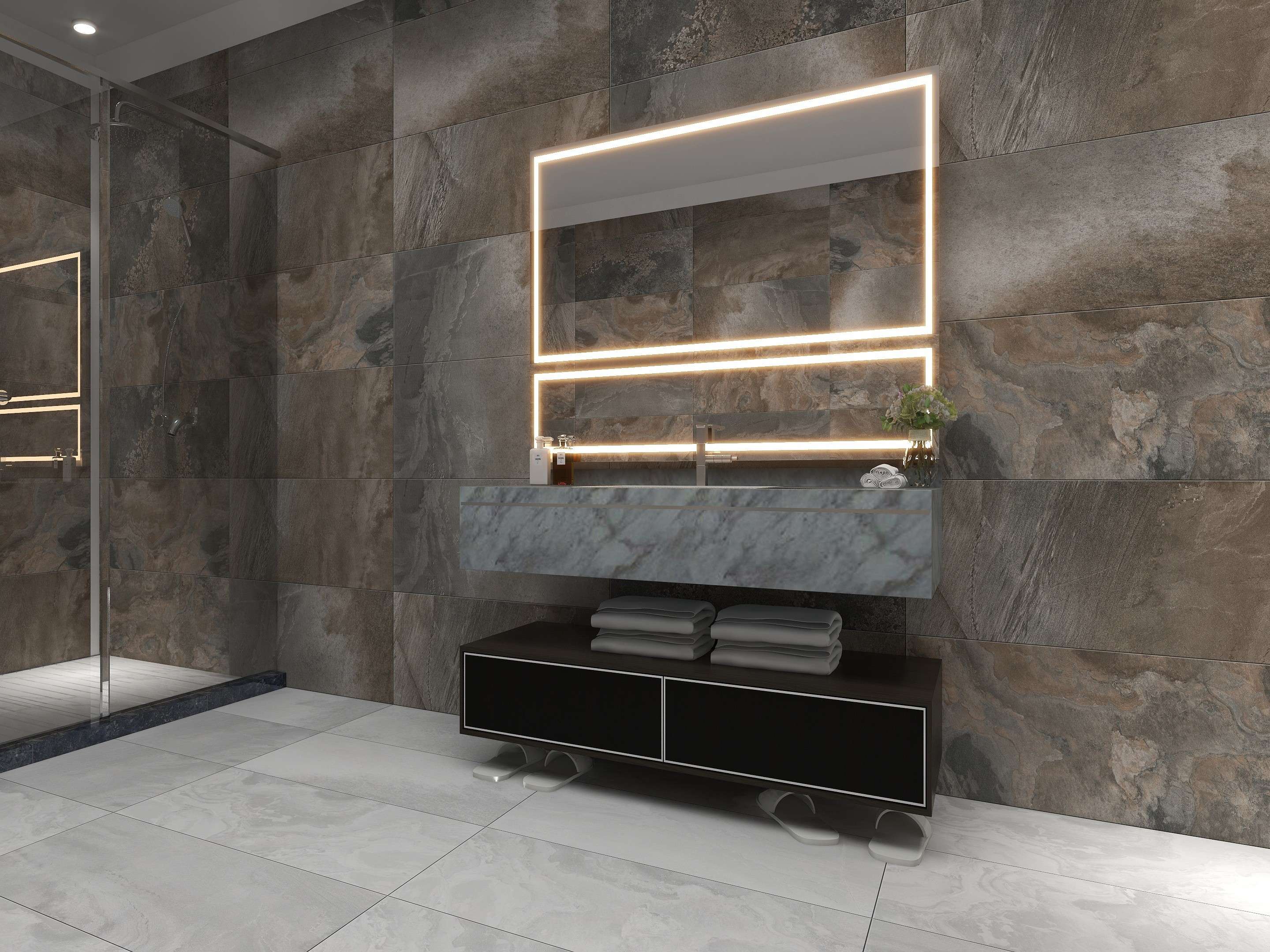 Matte Crystalline Ceramic Tile 400x800 Code C48CS704