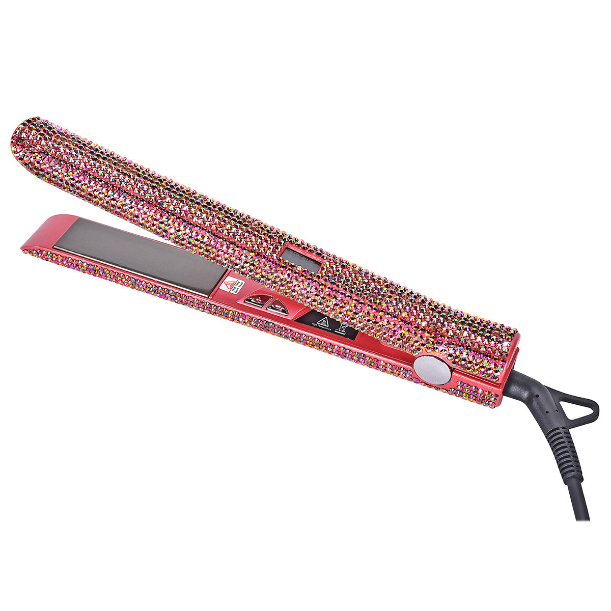 MEEKNISS Kẹp Tóc 2-trong-1 Nano, Màu Hồng Đen Lấp Lánh - Daisan Mart