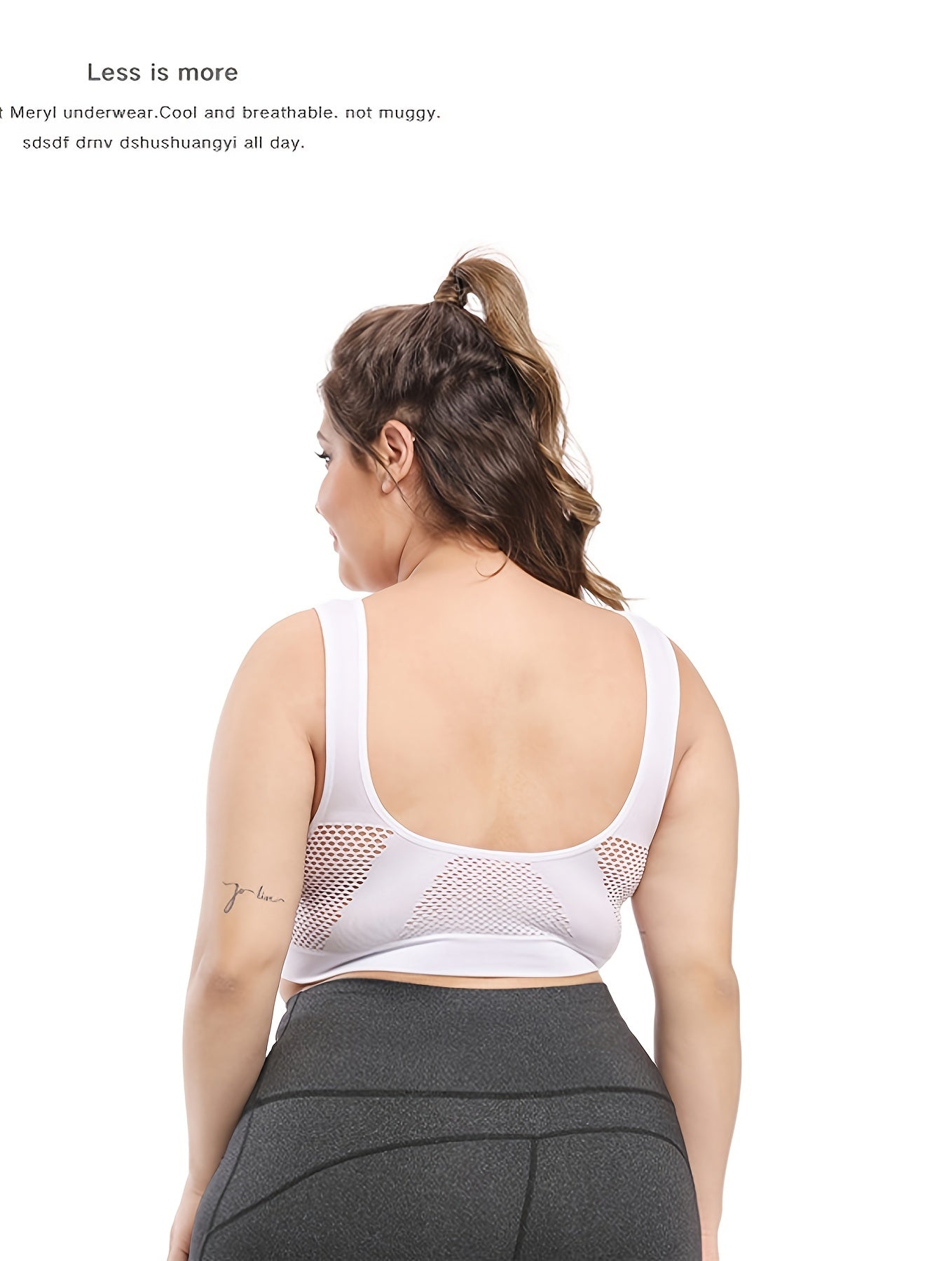 Áo Bra Thể Thao Nữ Big Size Không Đường May, Tím Nhẹ