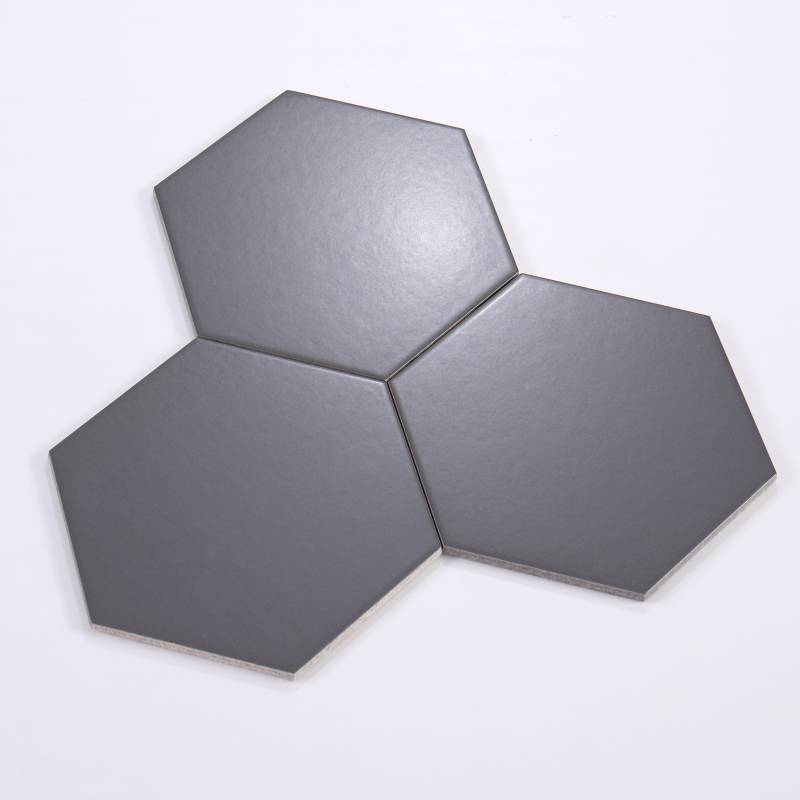 Dark gray hexagonal tile 200x230x115mm NGL_M23203