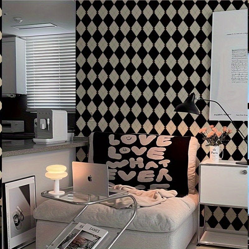 Waterproof Black Diamond Wallpaper 17.3x118