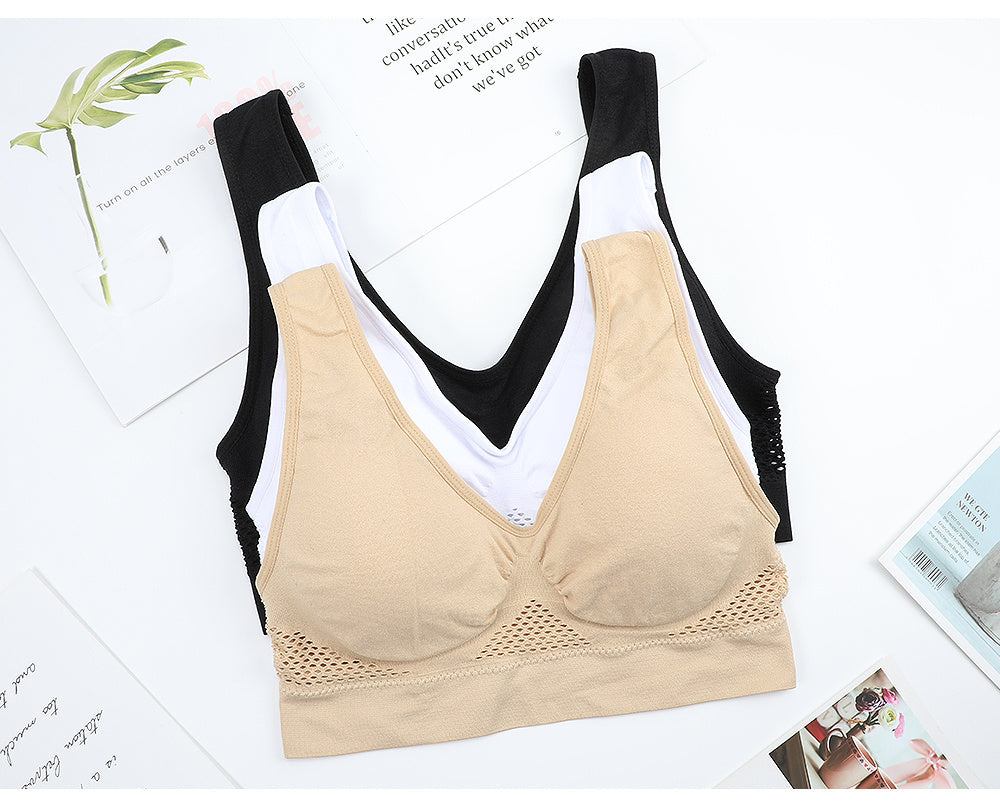 Áo Bra Thể Thao Nữ Big Size Không Đường May, Tím Nhẹ