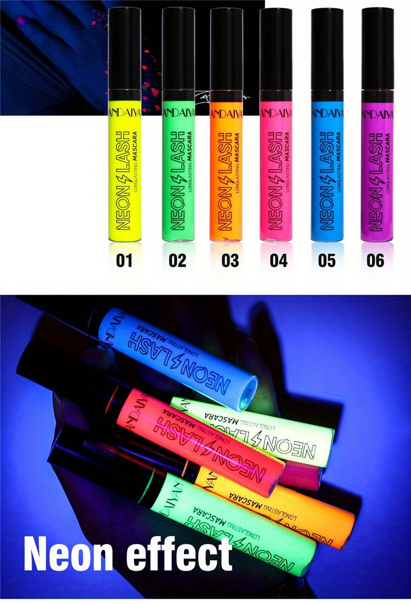 Mascara Neon 6 Màu UV Dạ Quang Chống Lem Lâu Trôi - Daisan Mart