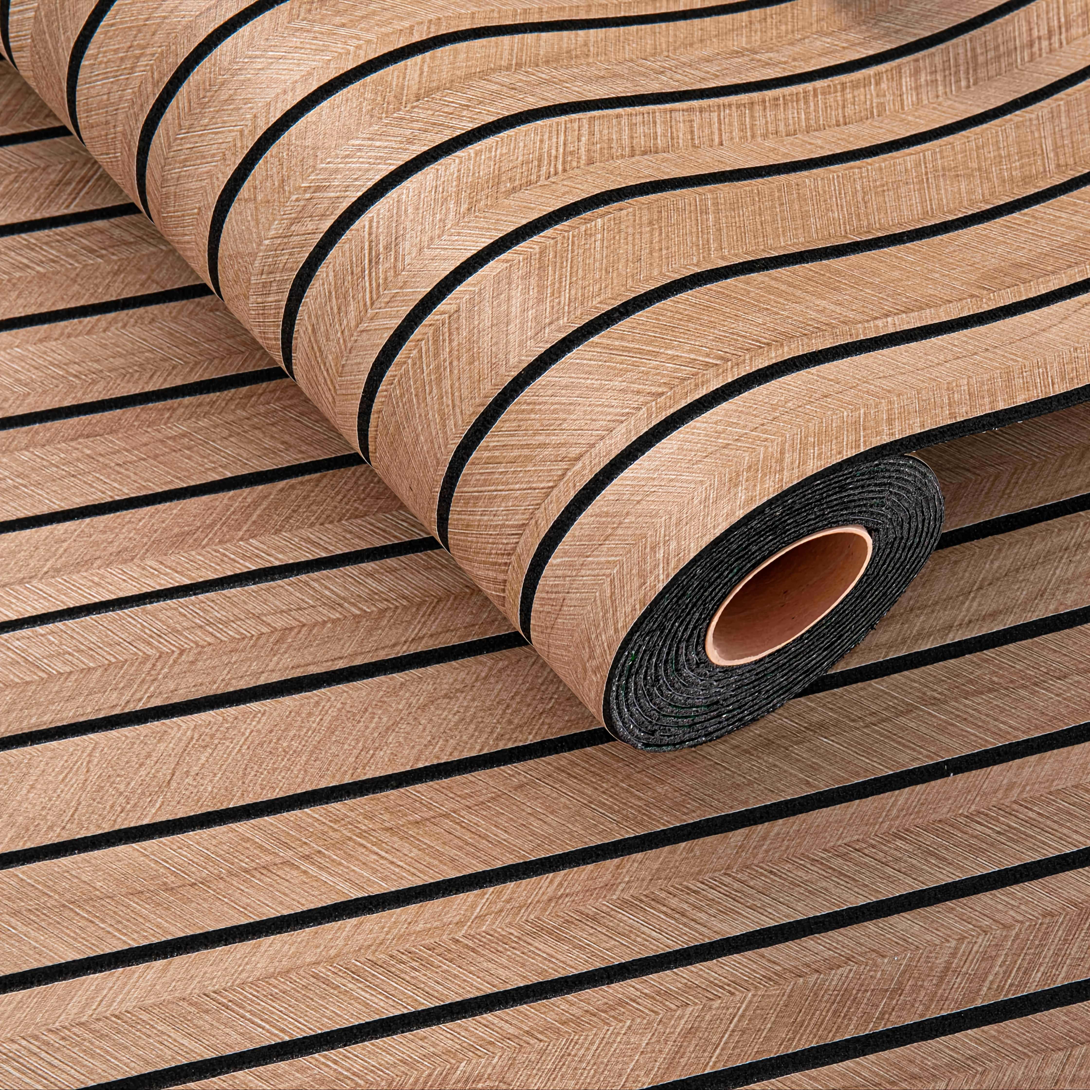 3D Wood Grain Wallpaper - Easy to Stick, Unique Decoration