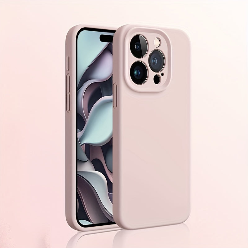 Ốp Lưng Silicon Cao Cấp Bảo Vệ Ống Kính iPhone