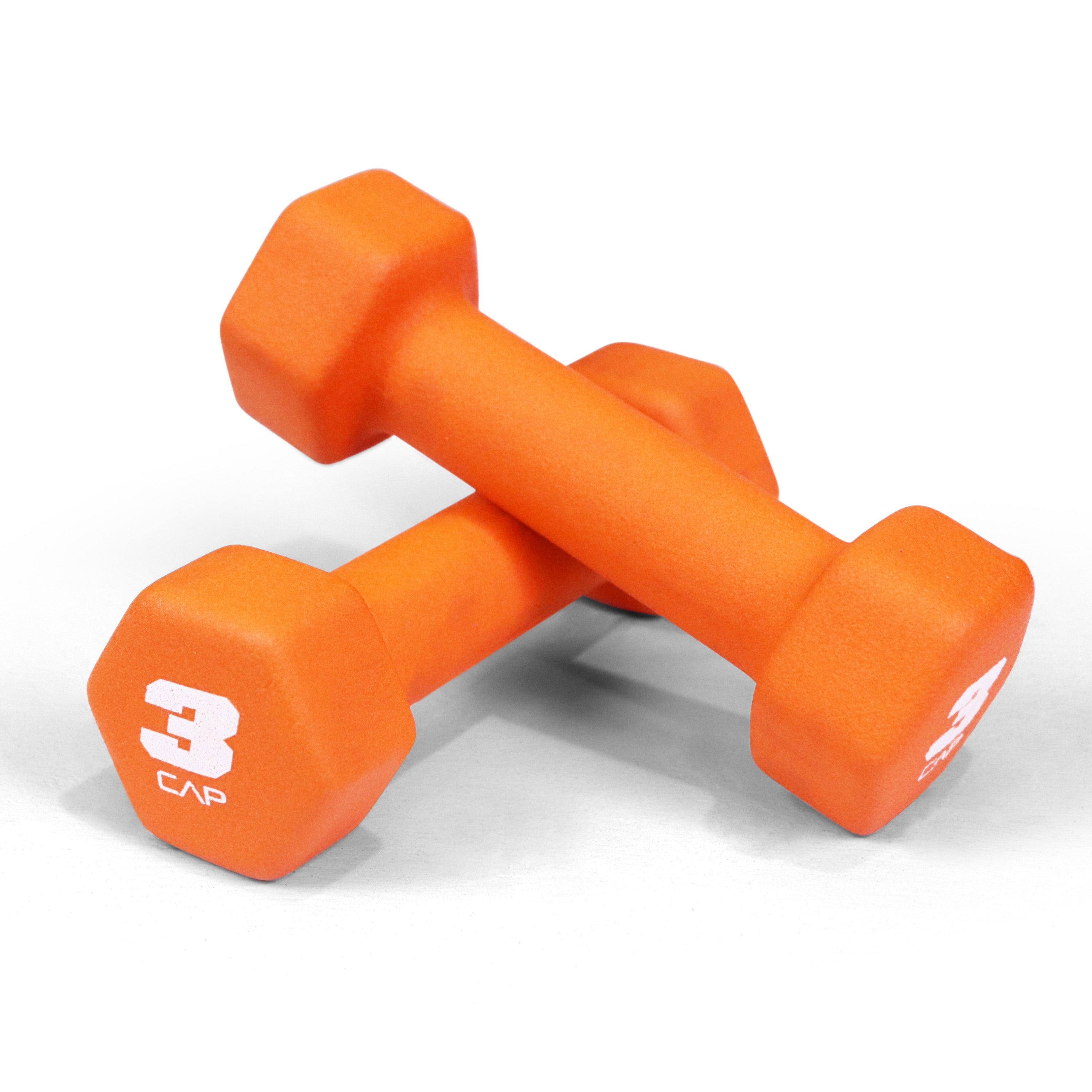CAPHAUS Neoprene Anti-Slip Dumbbells, Hexagonal Shape