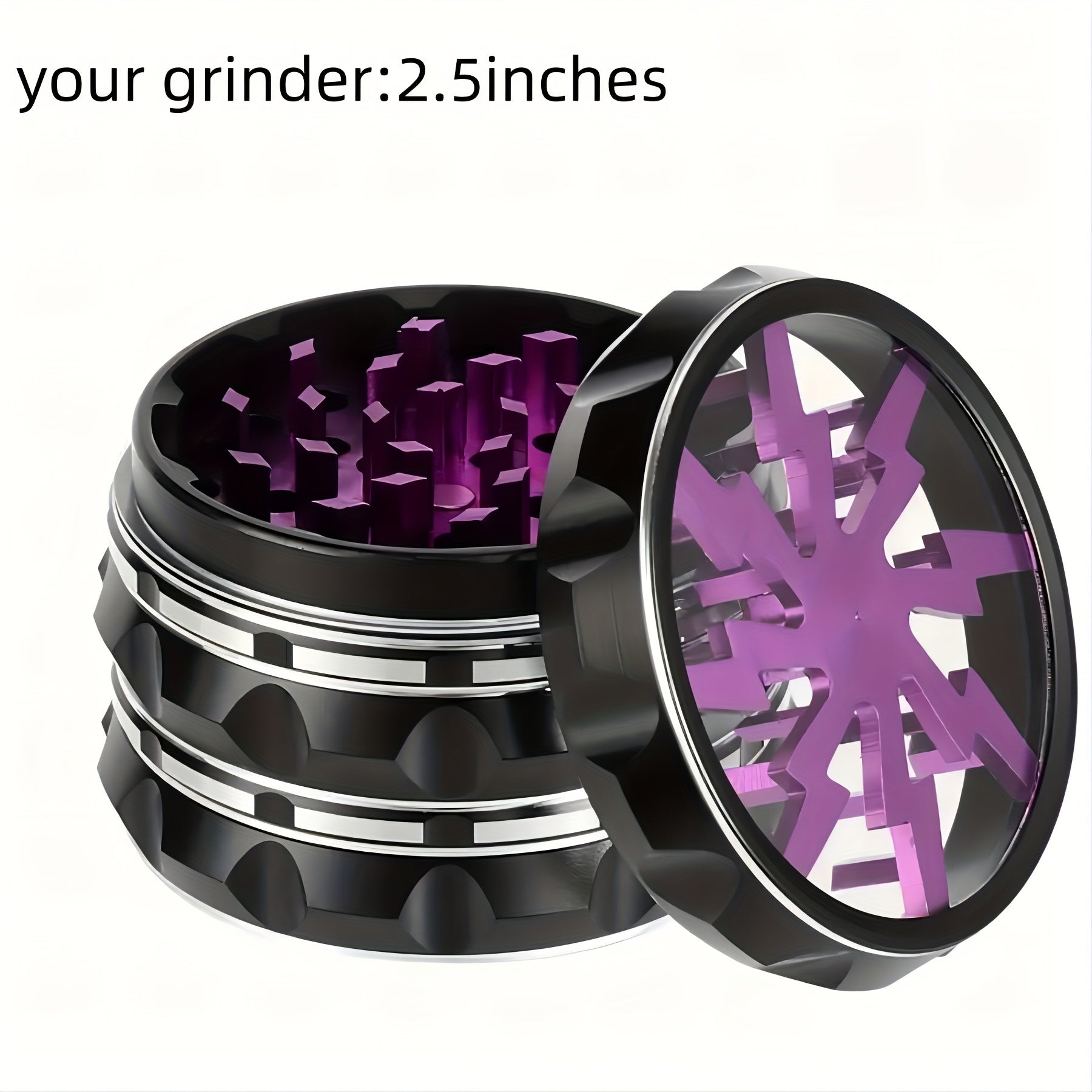 2.5 Inch Multi-Function Grinder - Super Durable Black Blue