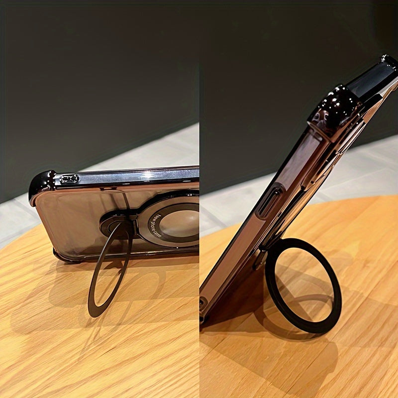 Multi-function Magnetic Shockproof Transparent iPhone Case