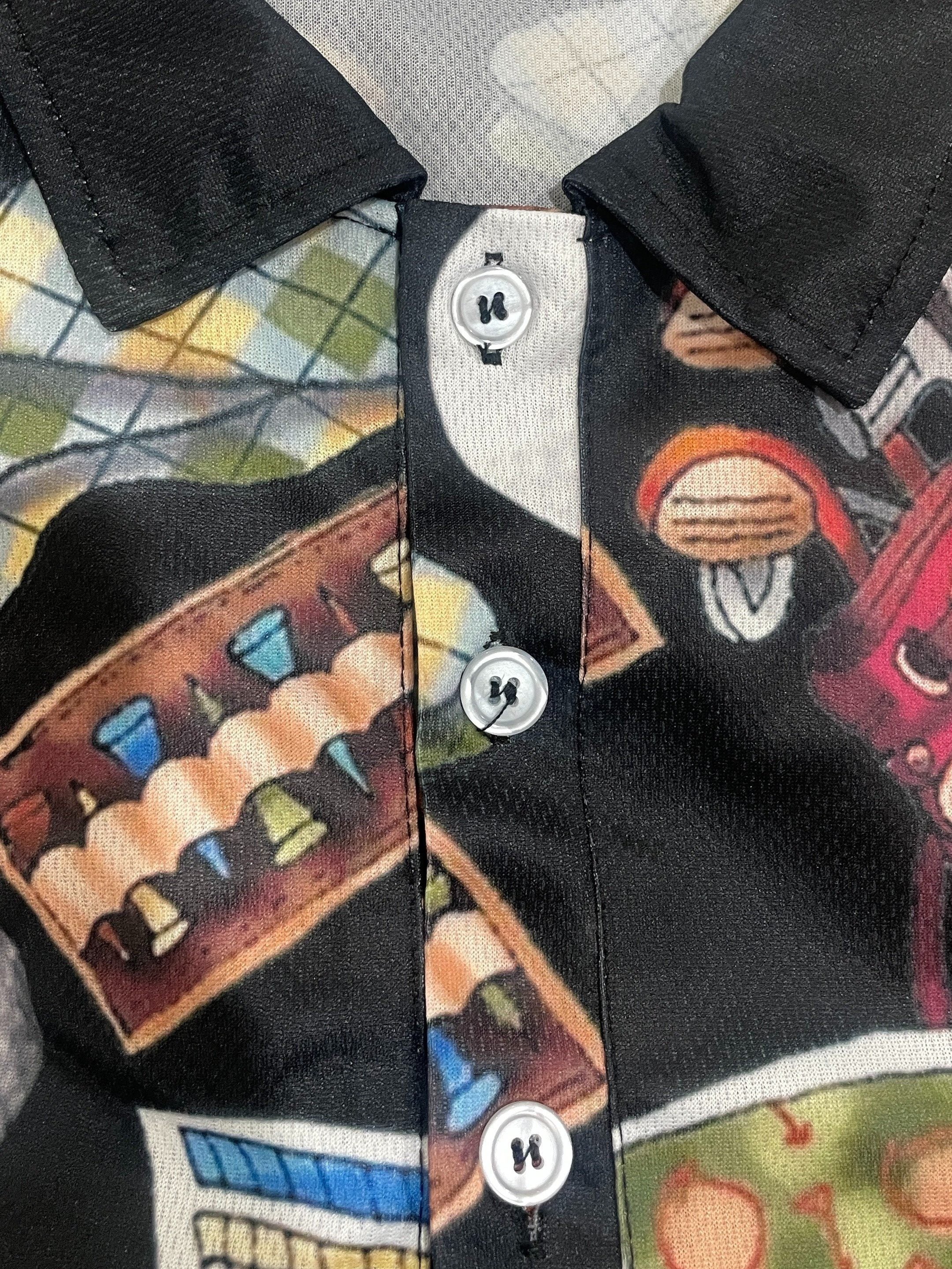 Áo Sơ Mi Golf Nam In Họa Tiết Hài Hước, Siêu Nhẹ