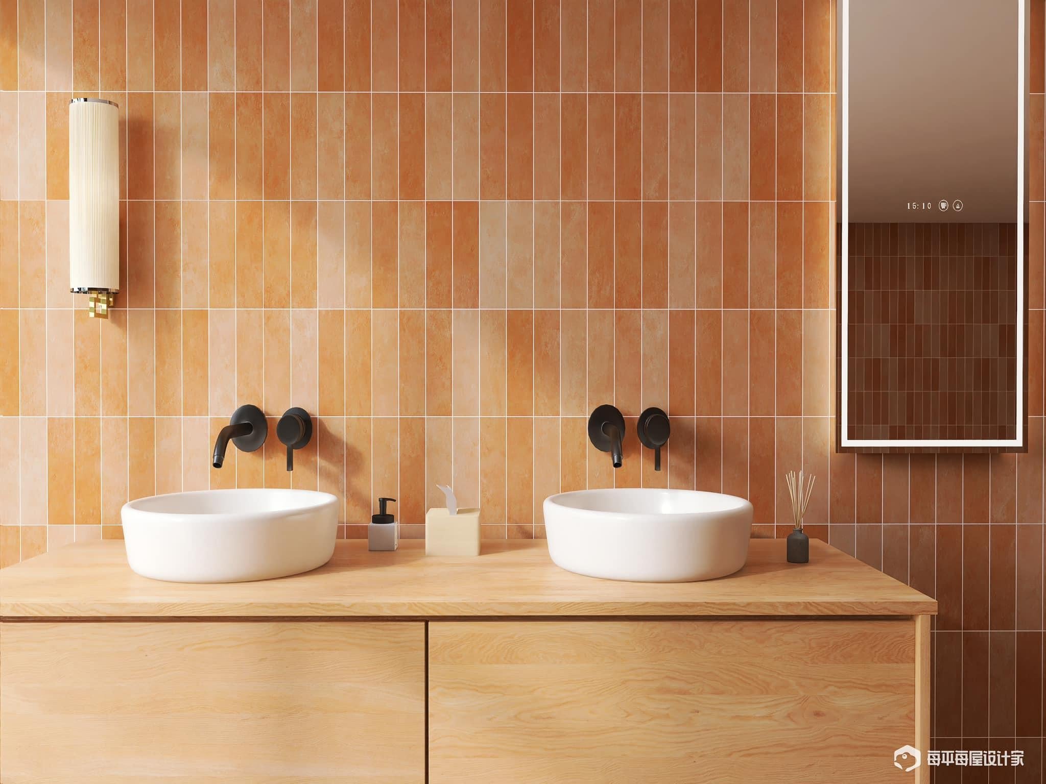 Flat matte porcelain tile size 75x300 code MD7534M22