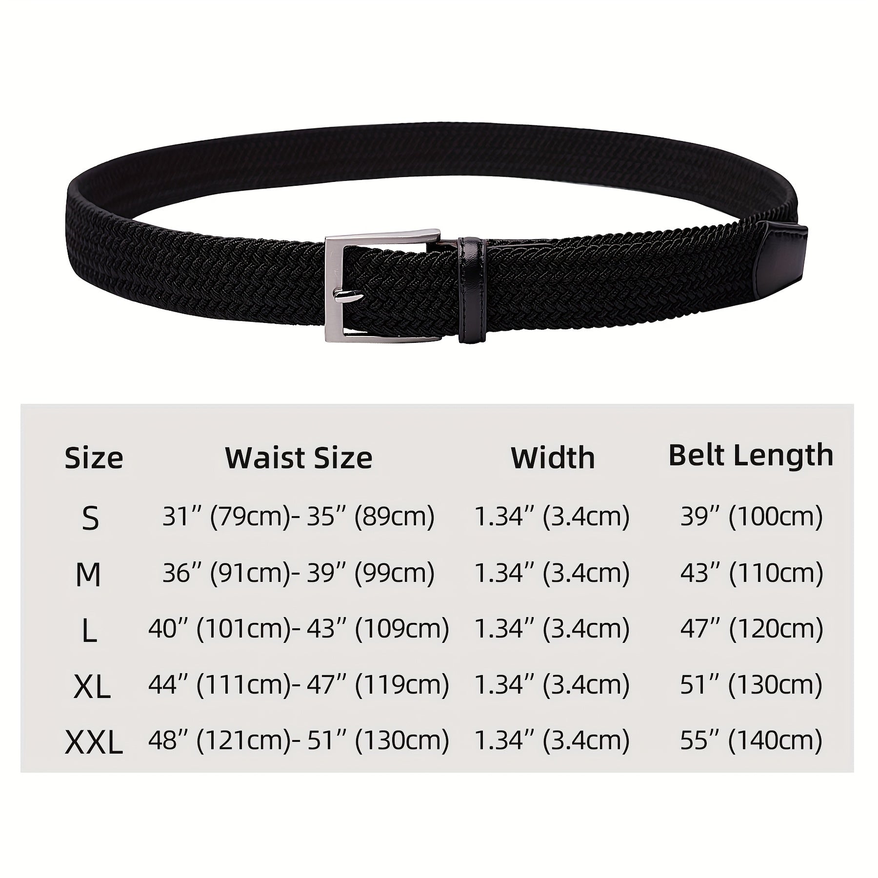 LCG Unisex Elastic Woven Belt Fashionable Design