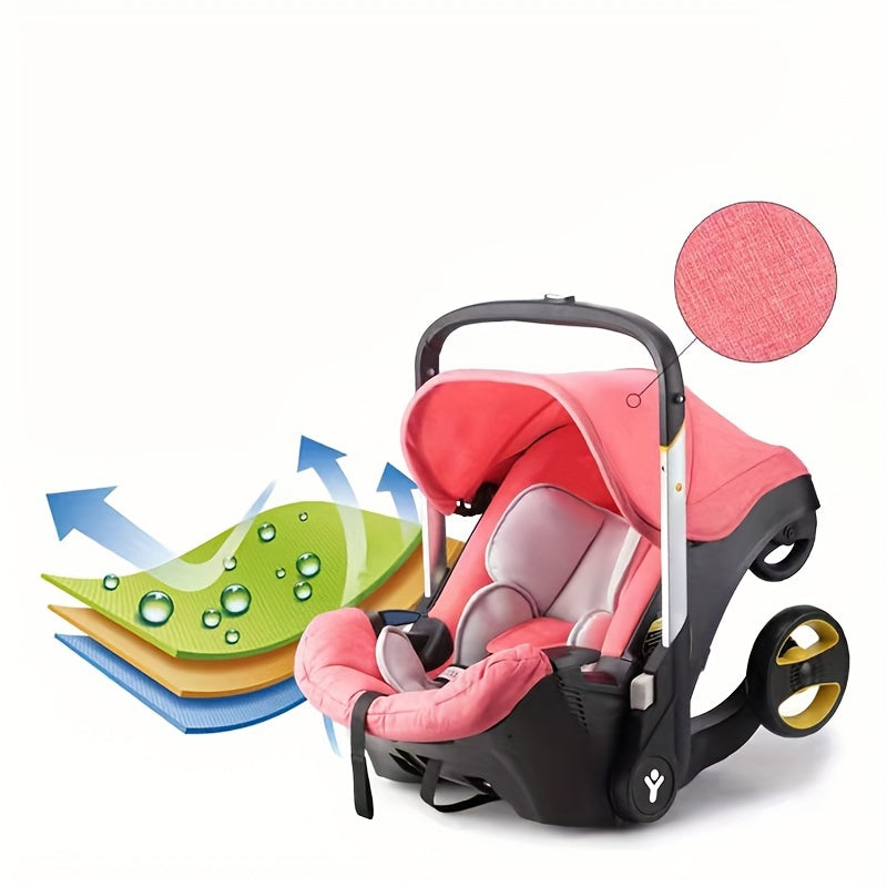 4-in-1 Foldable, Multi-Function Adjustable Baby Stroller