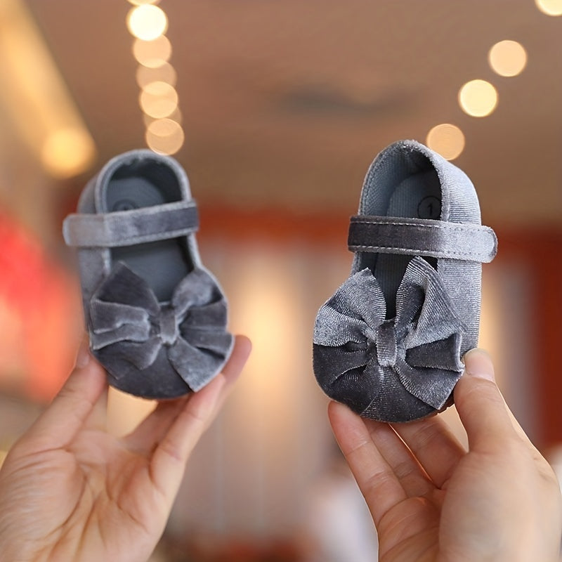 Cute Bow Doll Shoes For Baby Girls To Walk